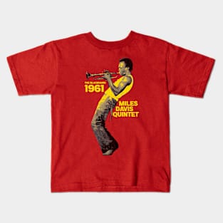 Classic Sax Miles Davis Golden Kids T-Shirt